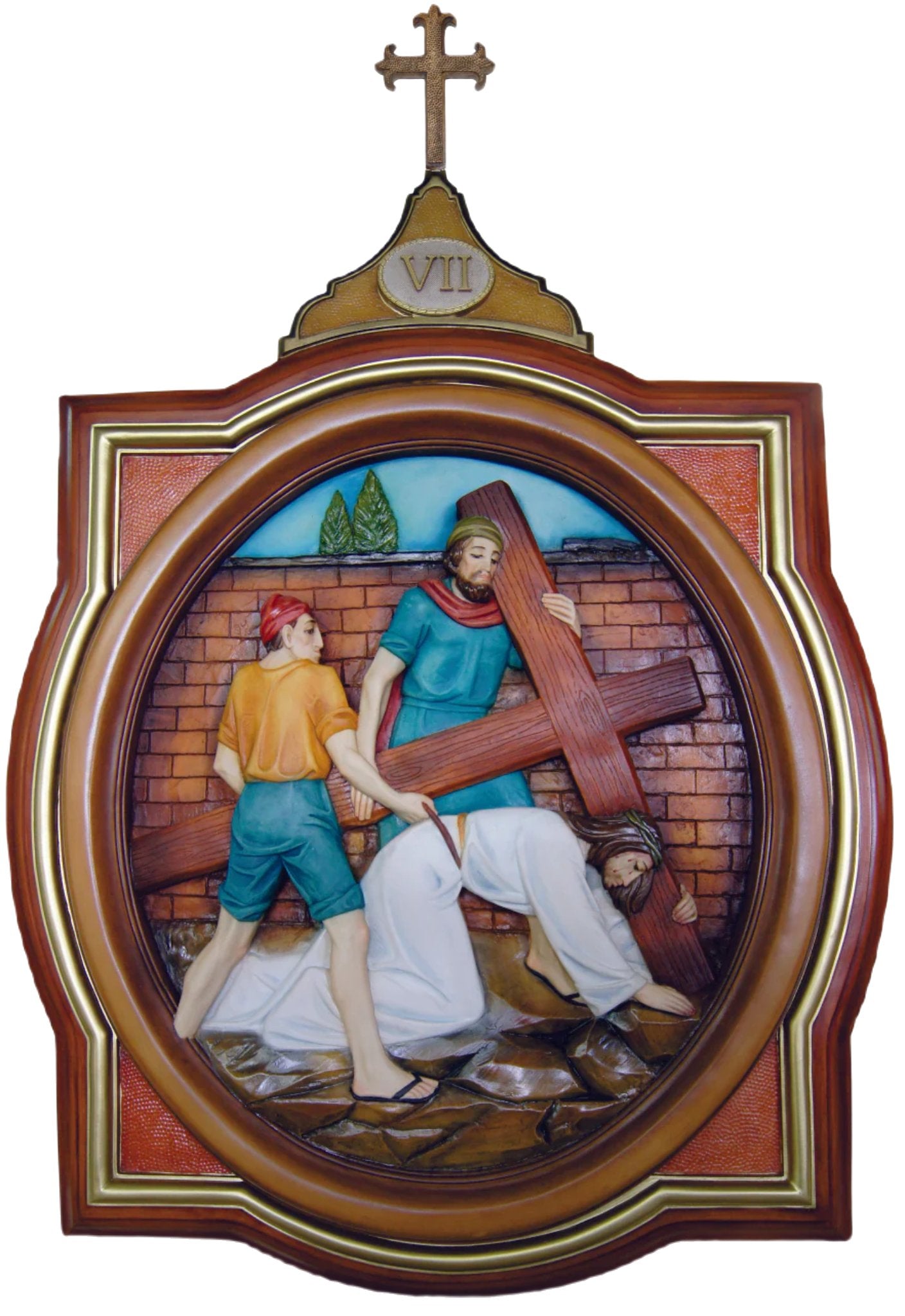 Stations of the Cross 42" x 27" in Frame Set of 14