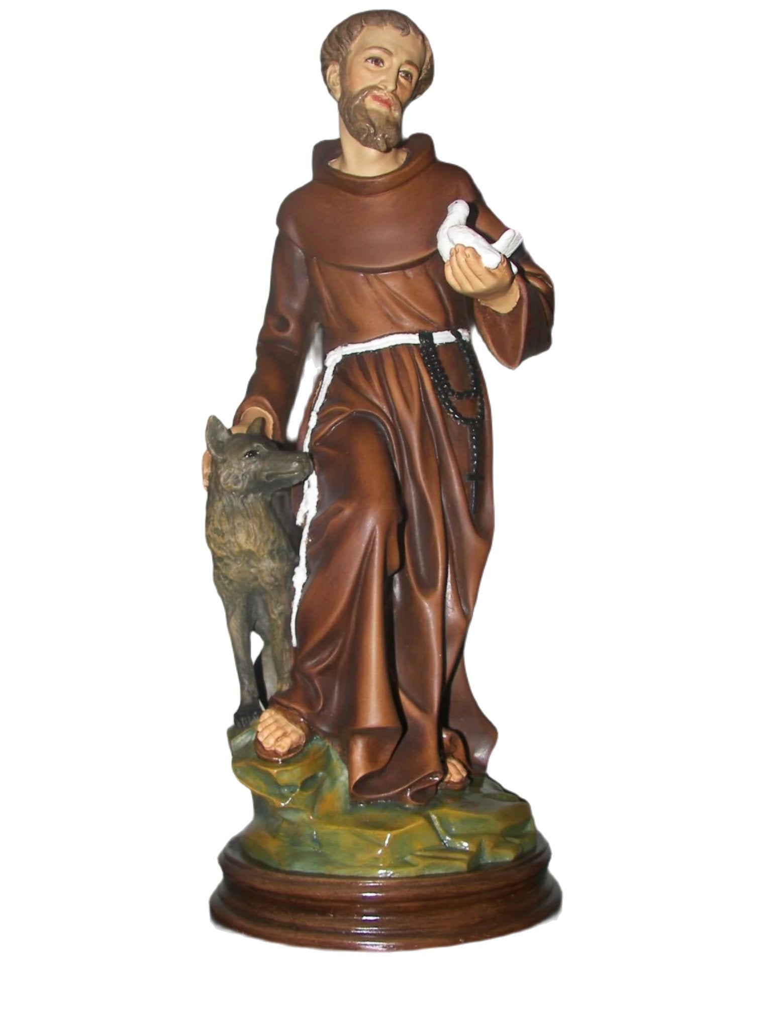 St. Francis 18" with wolf