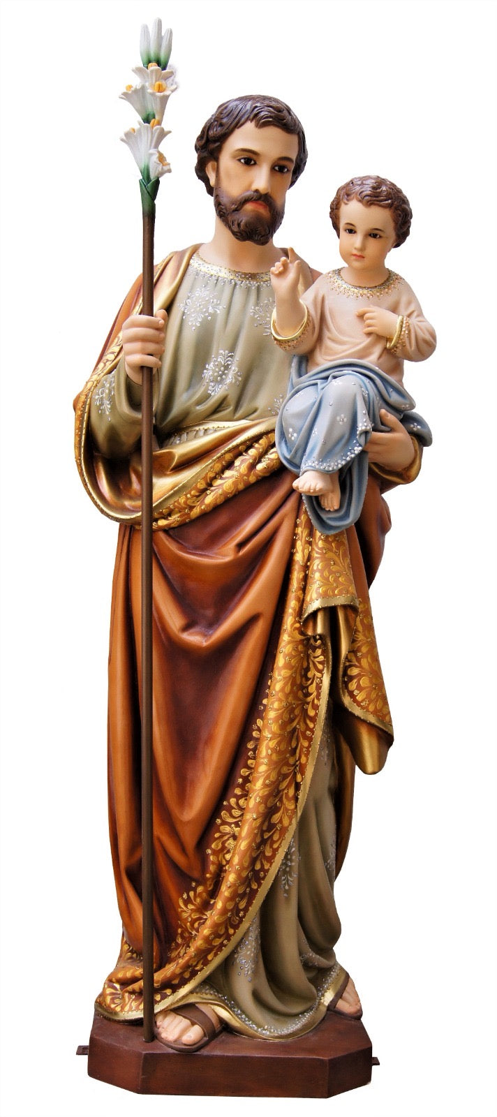 St. Joseph with baby Jesus 47" (Fancy)