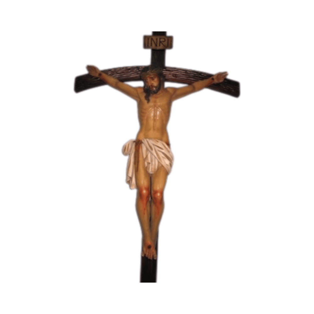 Crucifix 72 religious statue handcrafted sacred art fiat religious
