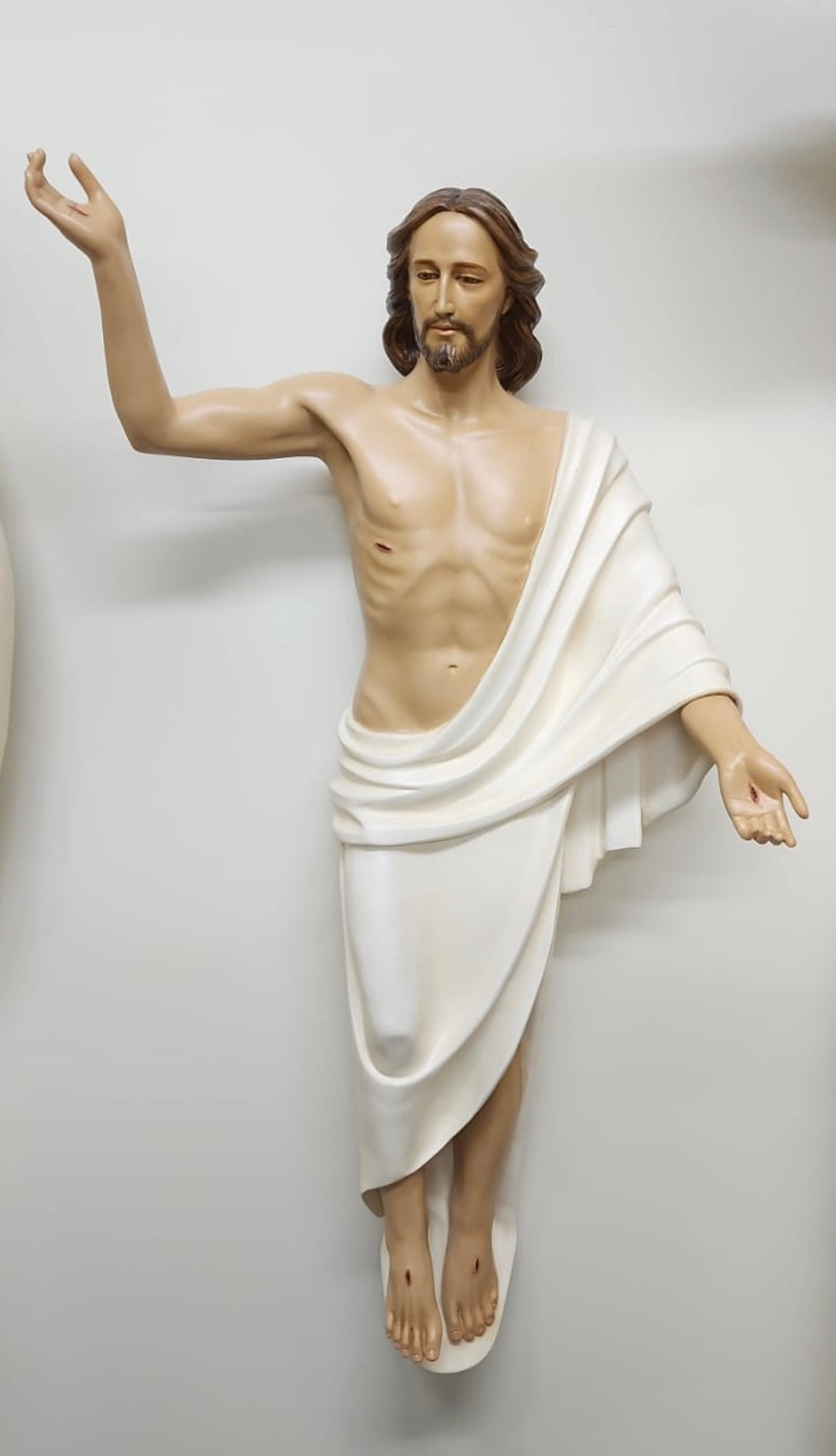Risen Christ statue, 32 inch, hand-painted resin