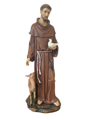 st. francis 16" with deer
