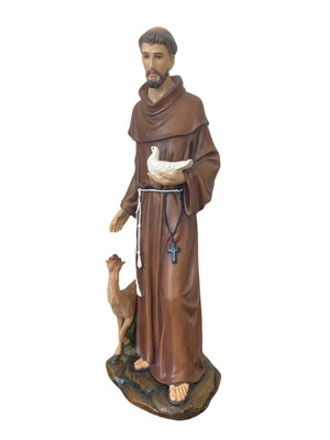 st. francis 16" with deer