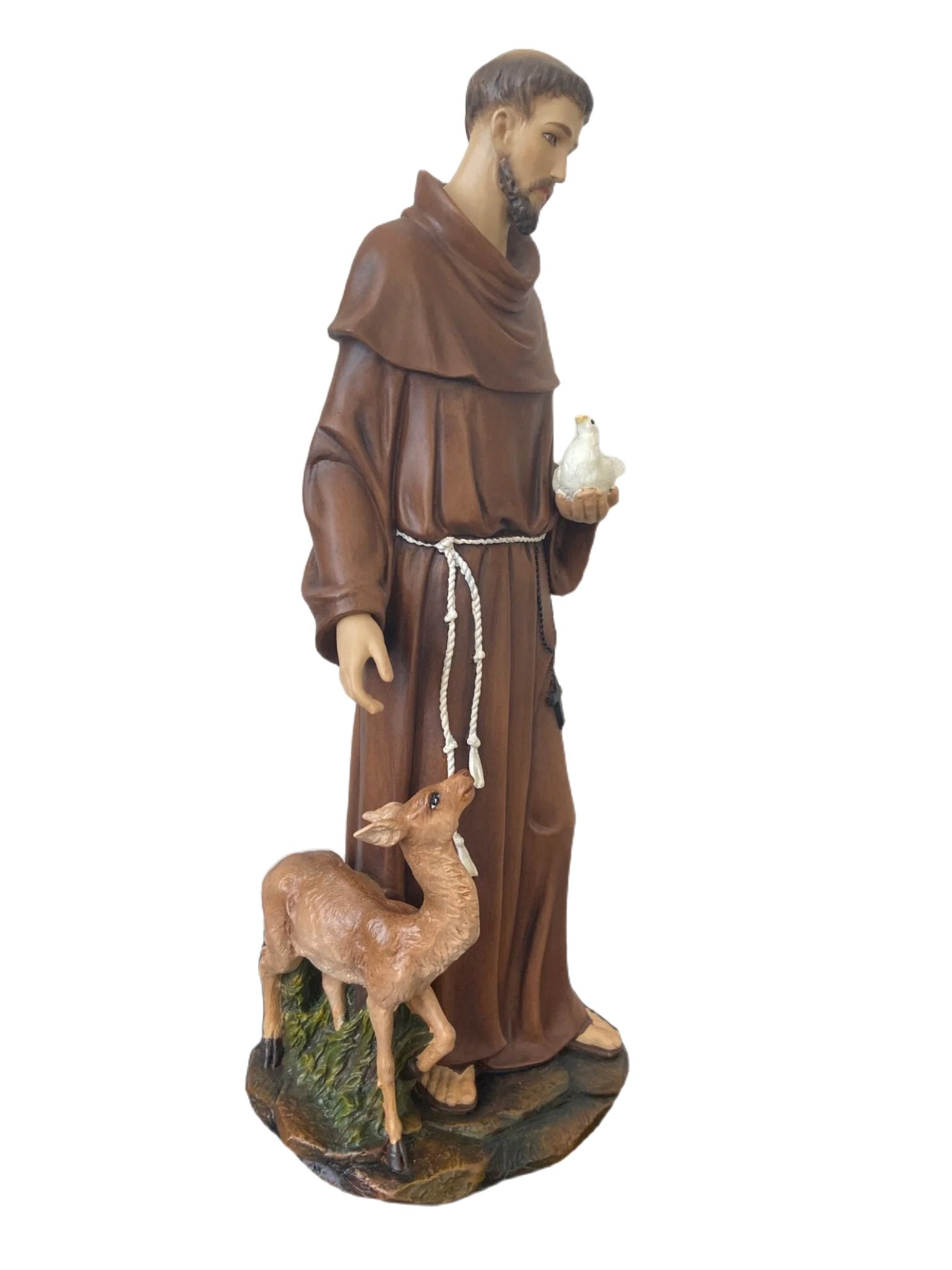 st. francis 16" with deer