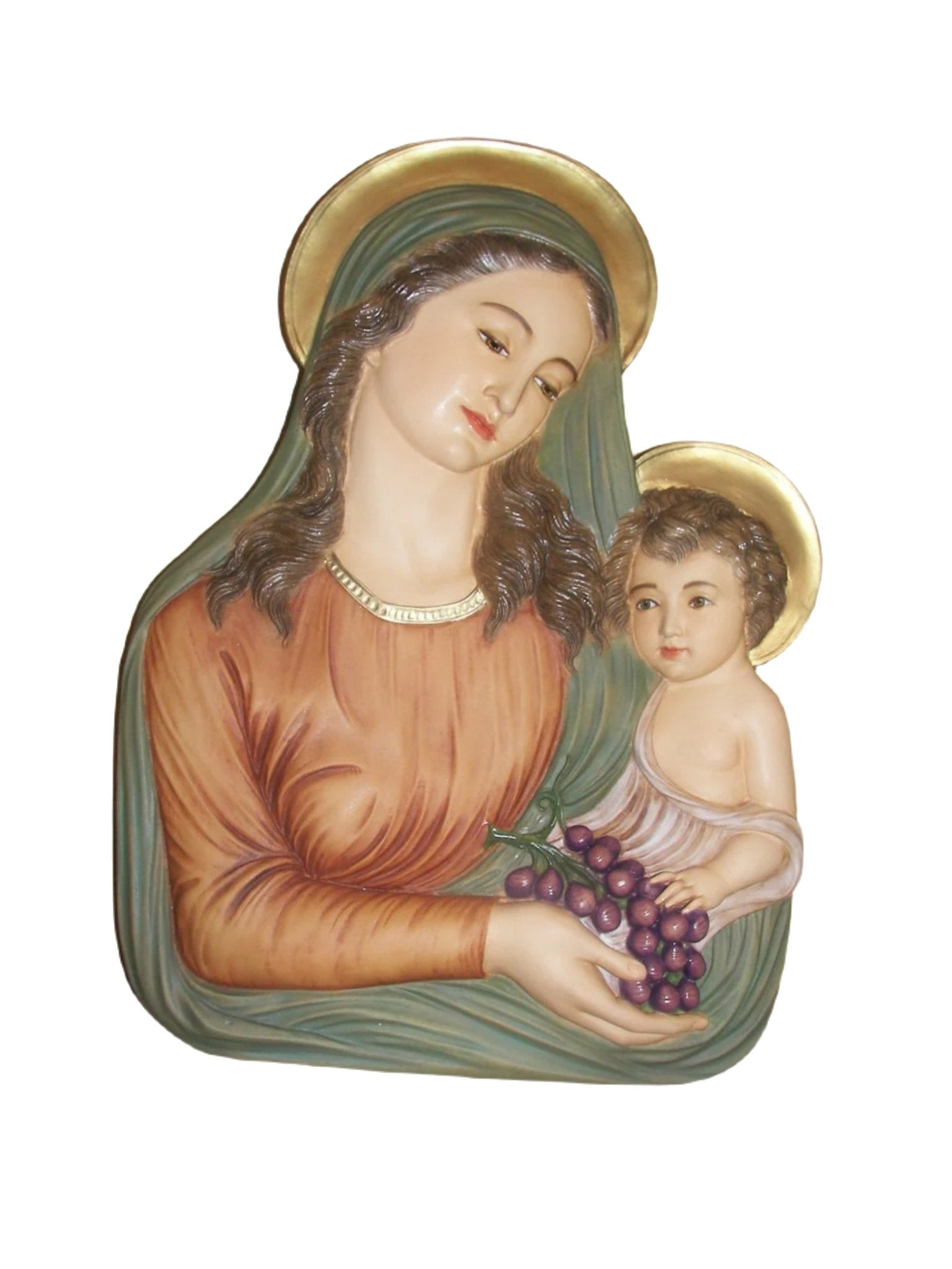 Virgin &amp; Child 14" plaque