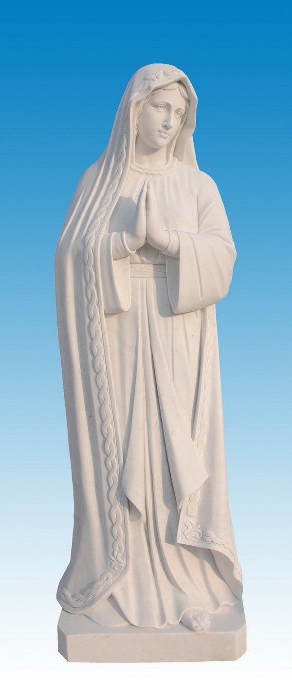 Carved marble statue