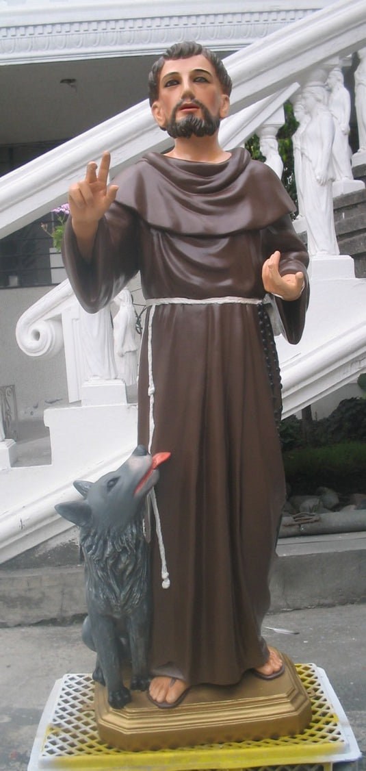 ST. FRANCIS 48″ WITH WOLF