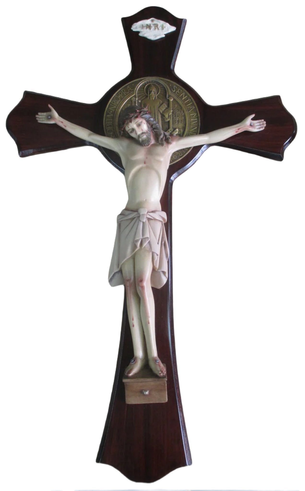 Crucifix 24" St. Benedict