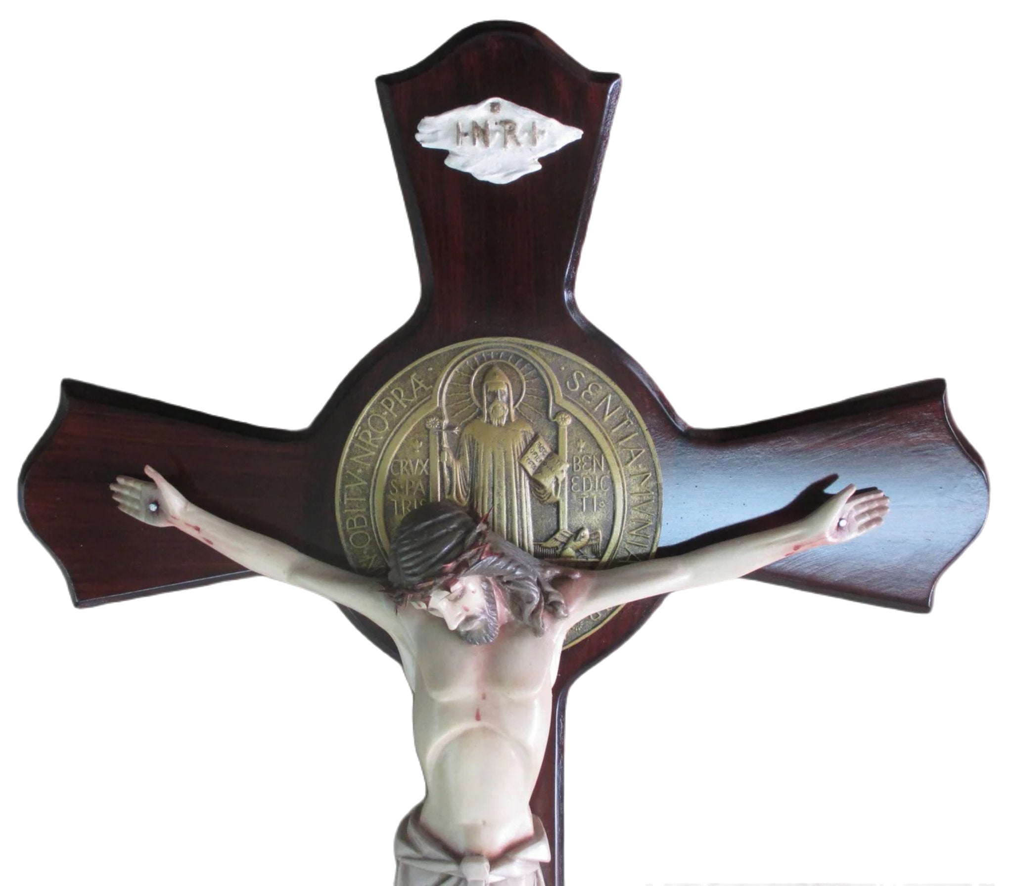 Crucifix 24" St. Benedict