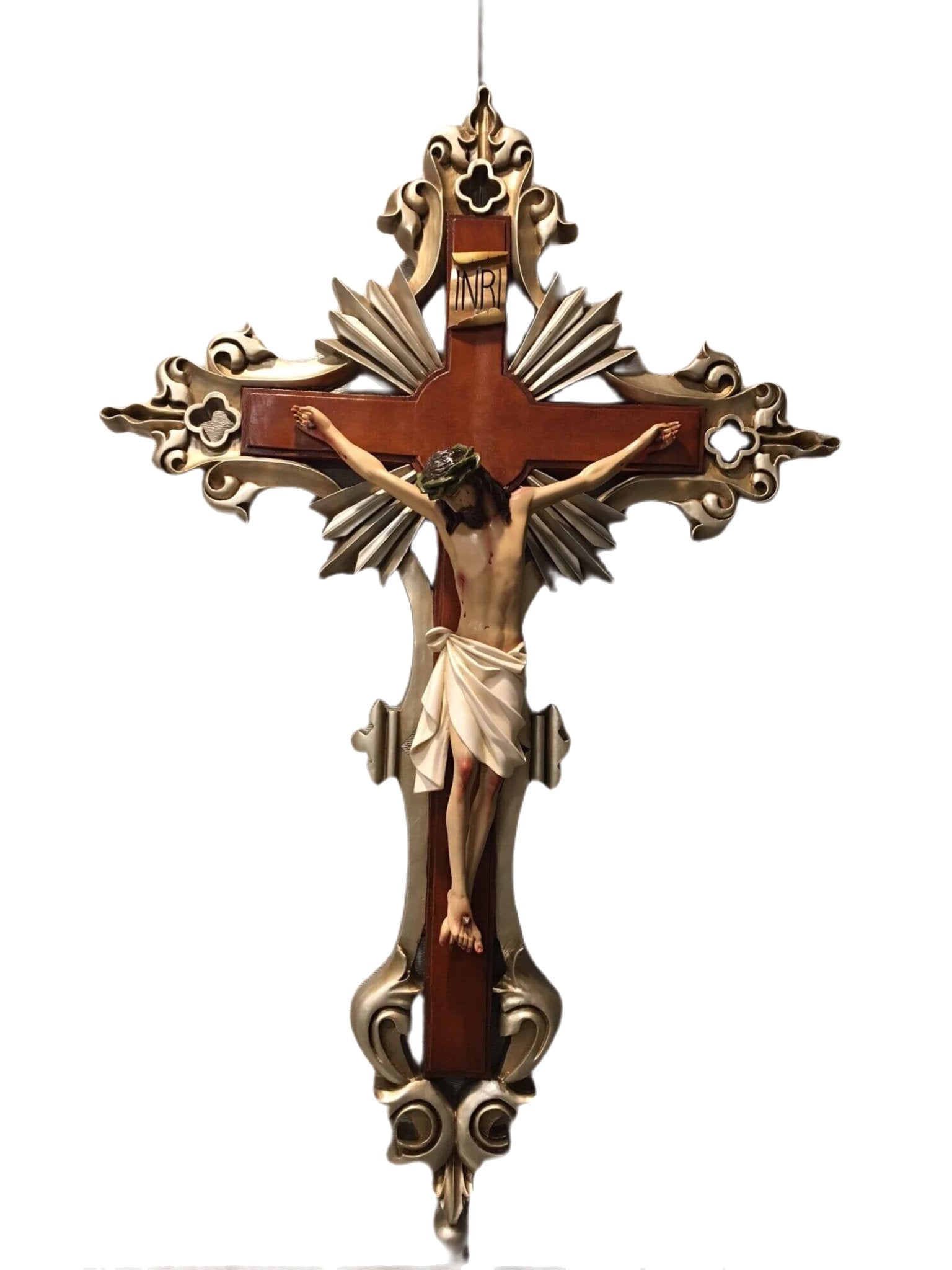 Crucifix 45" fancy cross