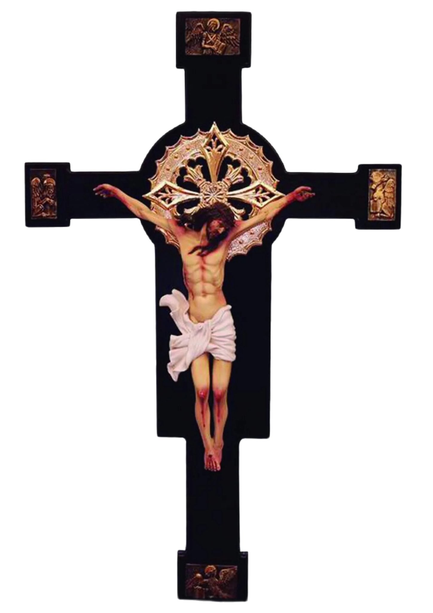 Crucifix 48" Four Apostles