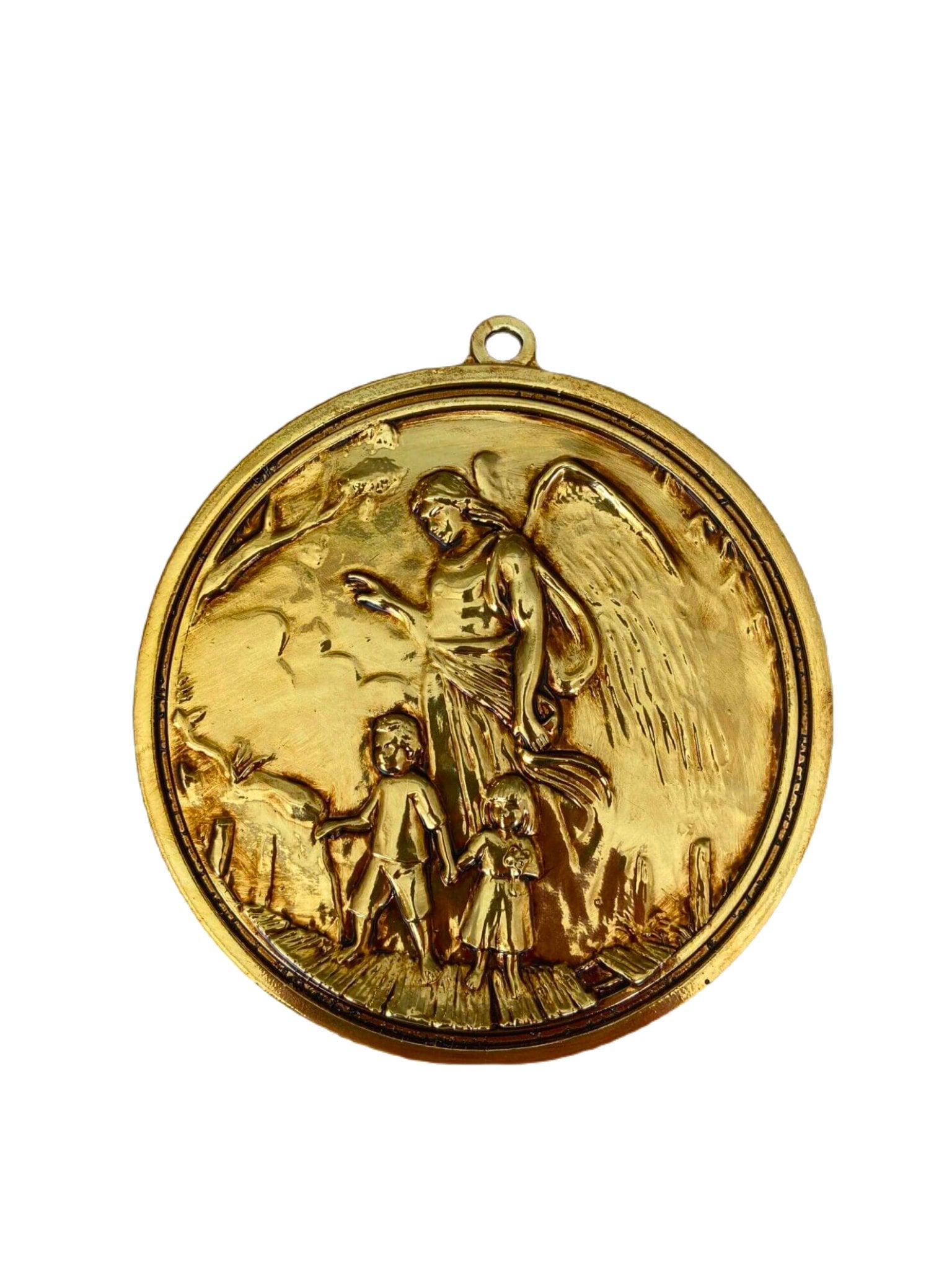 Guardian Angel Medallion 6"