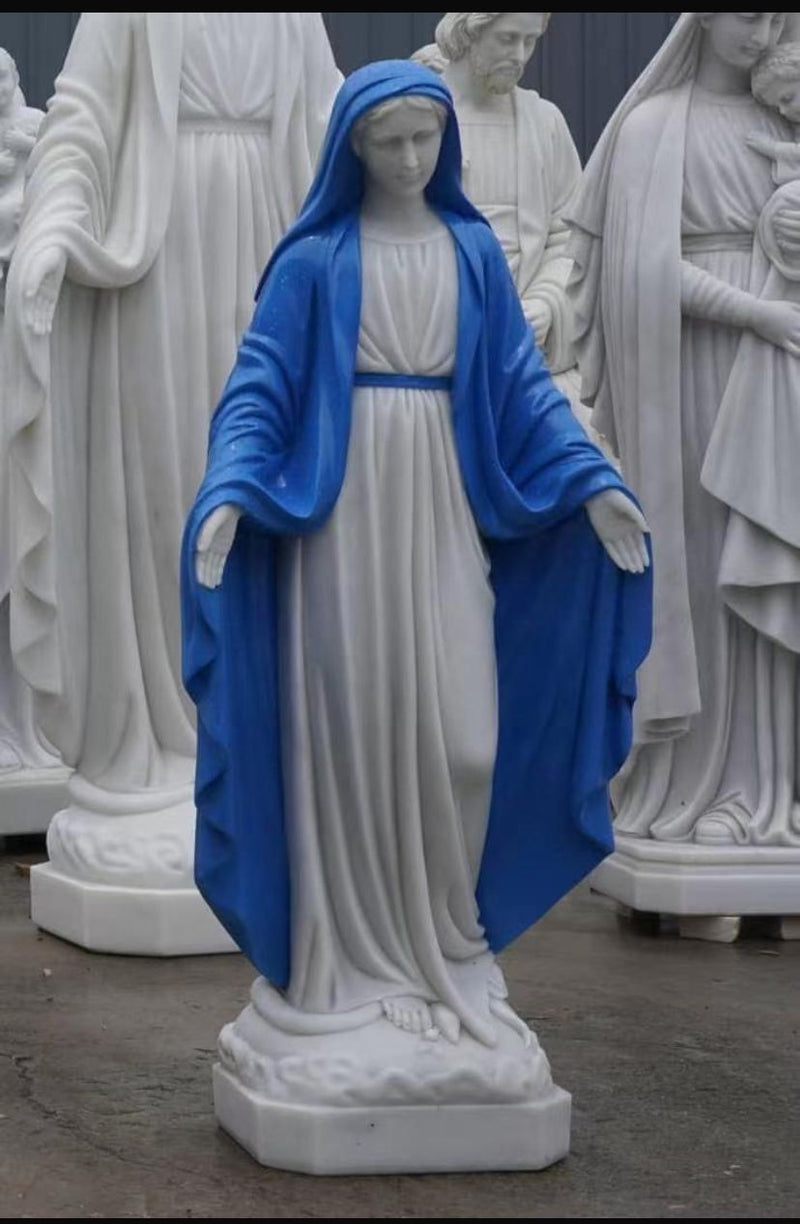 Carved marble statue