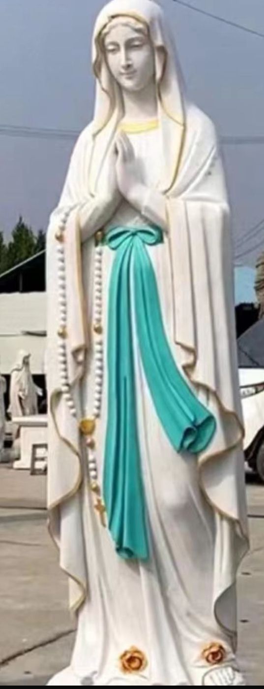 Carved marble statue