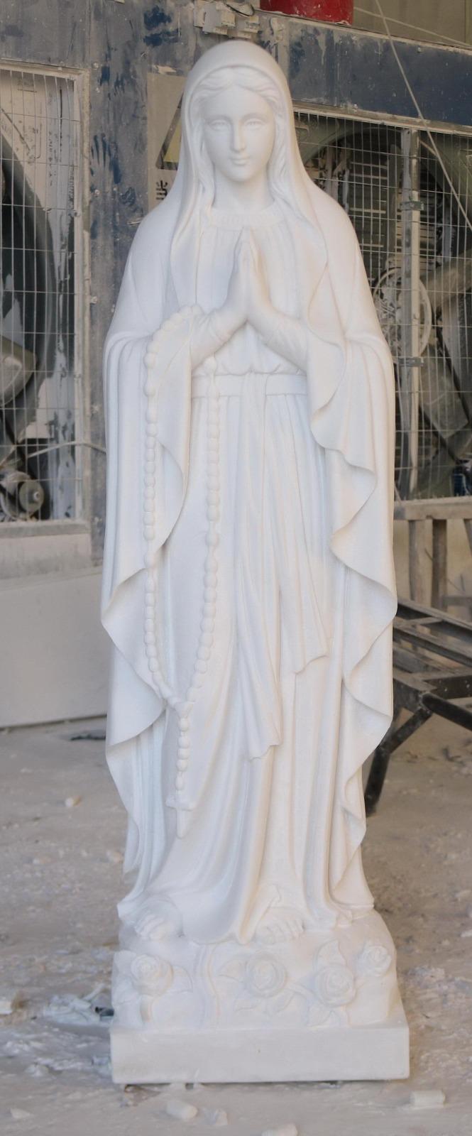 Carved marble statue