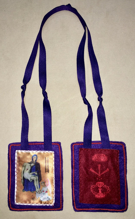 PURPLE SCAPULAR (THE SCAPULAR OF BENEDICTION AND PROTECTION)