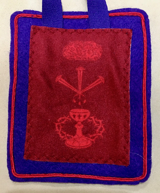 PURPLE SCAPULAR (THE SCAPULAR OF BENEDICTION AND PROTECTION)