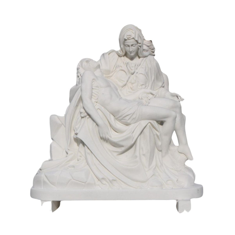 Carved marble statue