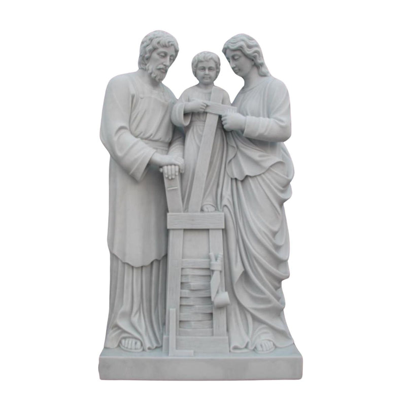 Carved marble statue