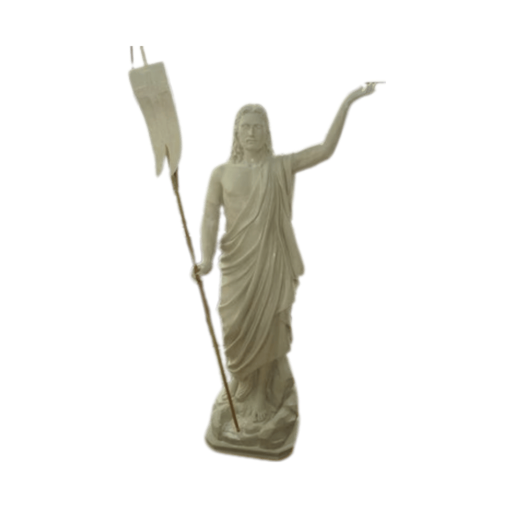 Risen Christ 60" with base & flag