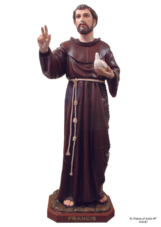 ST. FRANCIS 48″ WITH DOVE