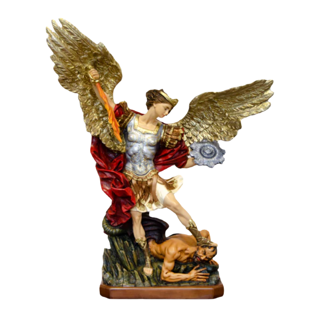 St. Michael Archangel 28" with devil