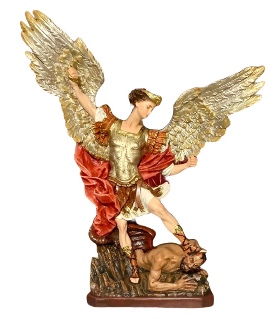 St. Michael Archangel 28" with devil