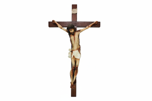 Crucifix with white background