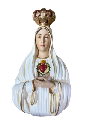 immaculate heart of fatima plaque 14"