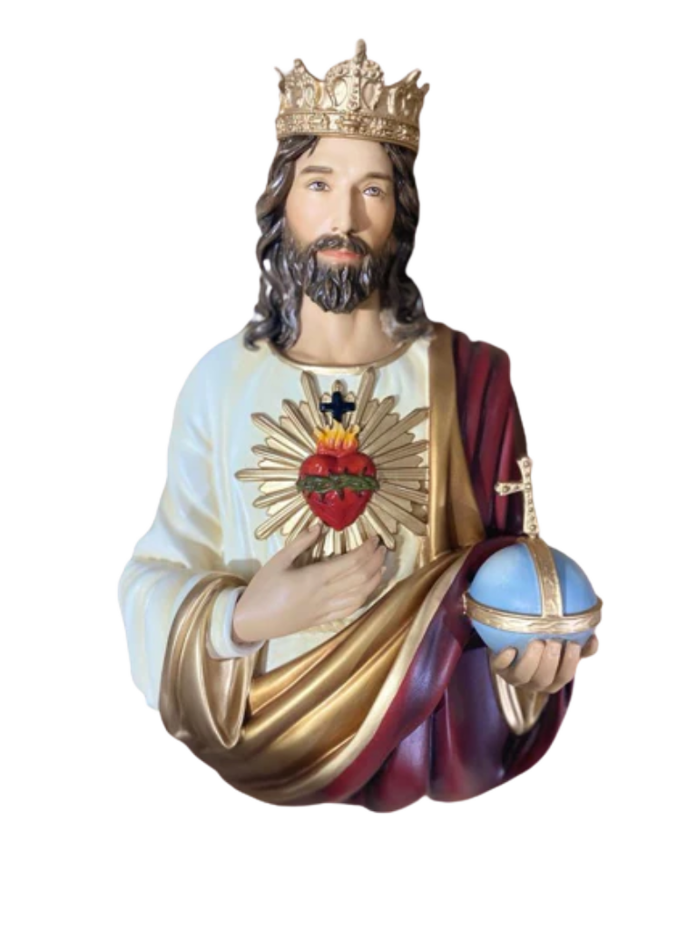 christ the king plaque (sacred heart) 14"